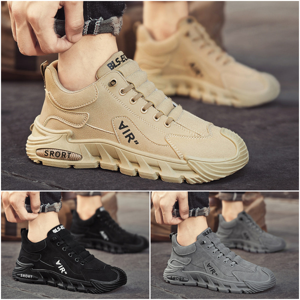【39-44】Nowe męskie buty codzienne, oddychające i wygodne, tkanina wodoodporna