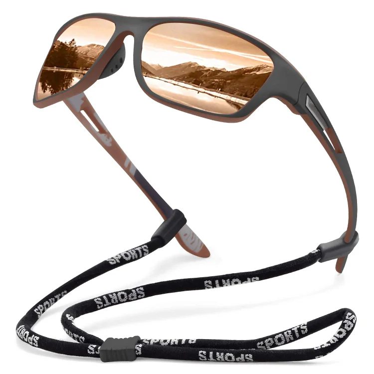🚵‍♂️😎 ⚡ Męskie sportowe okulary przeciwsłoneczne, polaryzacyjne, z prawdziwą lustrzaną soczewką, nowoczesne i odporne na kurz, idealne do jazdy na rowerze na świeżym powietrzu-4064882