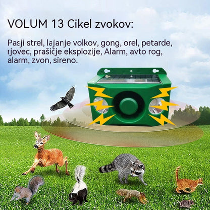 🔥【Kupite 1, prejmete 1 brezplačno】🐅🐅 Solarni repeller z ultrazvokom za zunaj