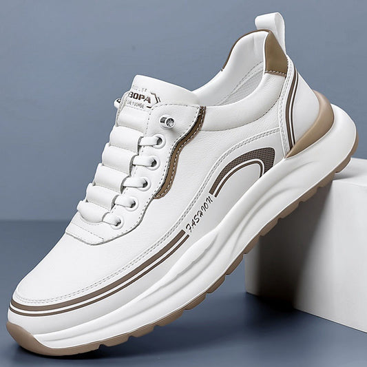 Oferta czasowa【rozmiary 39-45】Wodoodporne i odporne na zabrudzenia sportowe buty skórzane z miękką podeszwą dla maksymalnego komfortu-3951725