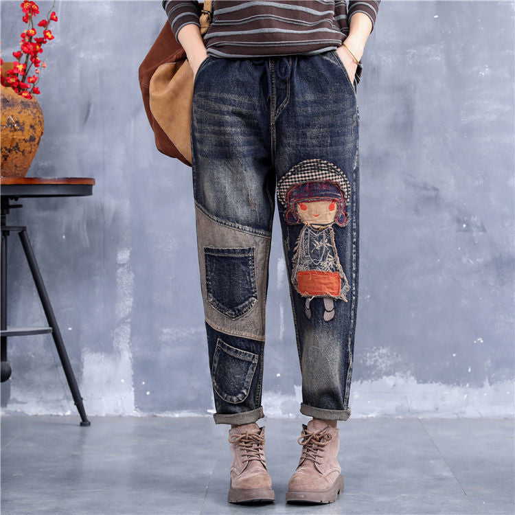🔥【30% ZNIŻKI】【S-5XL】Modne damskie jeansy z elastyczną talią, modne i wygodne, dostępne w wielu rozmiarach