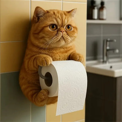 🐱Uroczy uchwyt na papier toaletowy z motywem kota-4077489