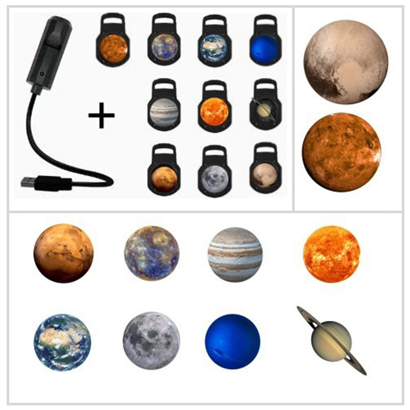 ✨✨★★Gwiaździsta nocna lampka, światło księżyca, kreatywna nocna lampka LED do sypialni, światło projekcyjne-4173161