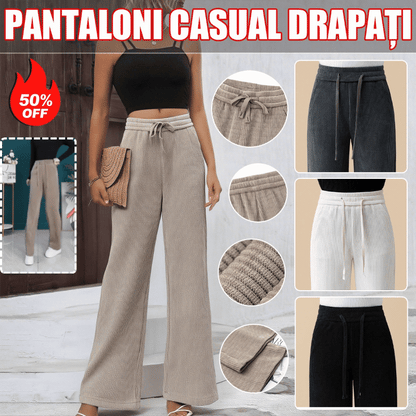 ✨【Ofertas especiales】👖Nuevos pantalones casuales de terciopelo con pierna ancha, muy cómodos de llevar.💖 4139046