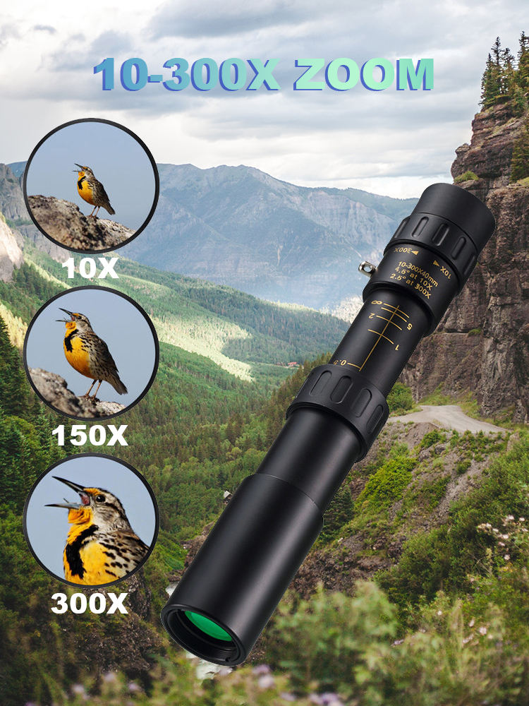 🔥Přenosný a výkonný dalekohled na dlouhé vzdálenosti s 10–300násobným zoomem a vysokým rozlišením 4237908