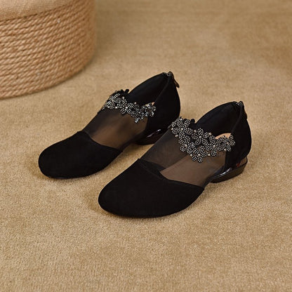 ✨🔥【35-41】🏆2026 nowe, wydrążone, siateczkowe, klinowe obcasy z miękkim spodem dla kobiet-4235832