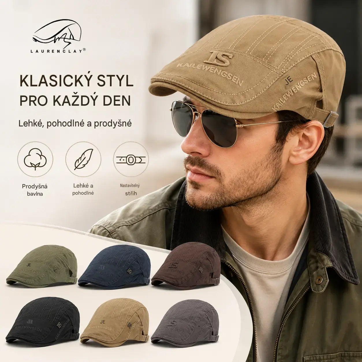 ⏳💥1 kus 550 Kč 【Časově omezená nabídka】💥Nový bavlněný baret