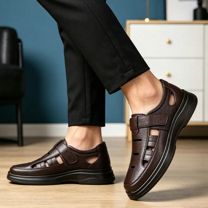 【40-45】Pánské letní boty z pravé kůže – extrémně prodyšné, pohodlné na chůzi! 👞🌬️