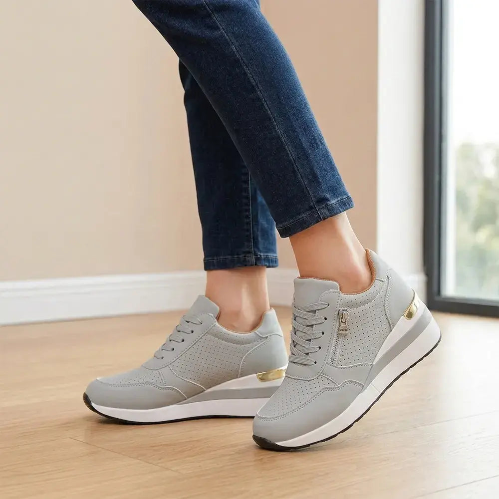 ⭐👟【36-43】Plus size bebújós éktalpú tornacipők – Könnyű, mindennapi platformcipők – Kényelmes cipők sétáláshoz és testmozgáshoz