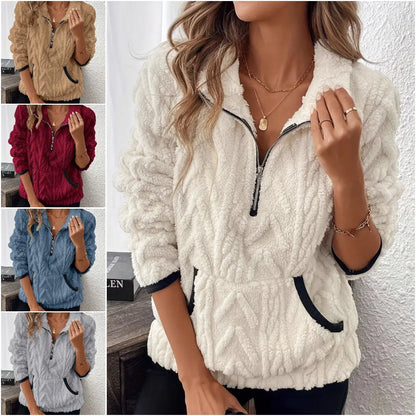 🎀【S–3XL】🔥Nový dámský zimní svetr s měkkým žakárovým vzorem, zesílený a hřejivý