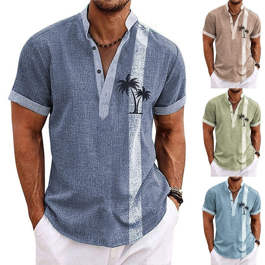 【S-6XL】😎☀️2024 Męska bawełniana koszula w stylu casual, resortowym 3639197