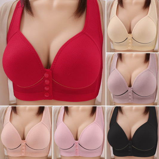 💥【3-częściowy zestaw】👙[40-100 kg]Bezprzewodowy stanik dla matek w środkowej i starszych, wygodny, cienki, duży ciśnienie 3702444
