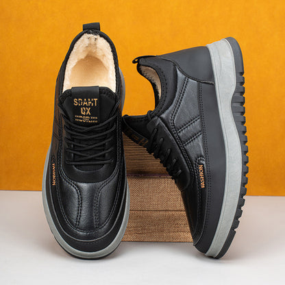 🔥【39-45】Męskie zimowe buty sportowe, prawdziwa skóra, wodoodporne, miękka podeszwa i aksamit, nowy styl 4144829