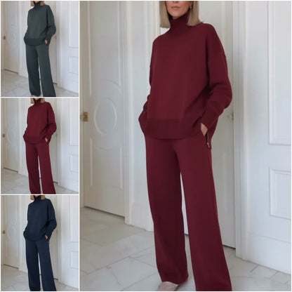 Oferta ograniczona czasowo: 50% zniżki! ⏰ Komplet damski z golfem (S-3XL) 👚👖 4191648