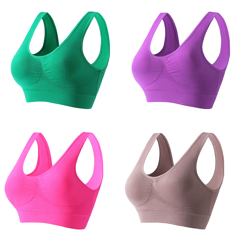 sleva 50 % 【4 položky】【S-5XL】Sexy push-up podprsenka bez kostic a pro větší velikosti