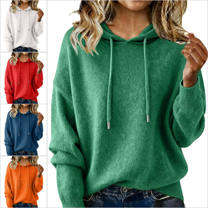 Nuevo jersey de mujer con capucha y cordón (S-3XL) 4191647