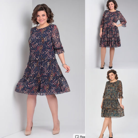 🥇【Nejprodávanější】👗【S–5XL】Nové letní šaty s módním potiskem 2026 – lehké, prodyšné, zeštíhlující a snadno kombinovatelné
