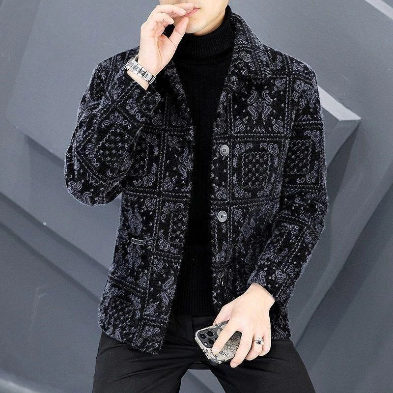 【💥Wyprzedaż】😎【M-4XL】🧥Modna męska kurtka z aksamitu i grubego materiału na jesień i zimę, ciepła i wygodna 4170868