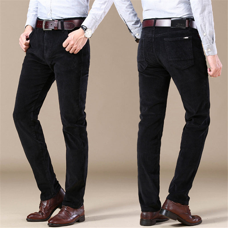 【28-40】Ίσιο ελαστικό παντελόνι κοτλέ για άνδρες 4145720