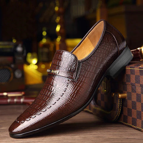 🐊👞 【45% OFF】【Kup 1 dostań 1 za darmo】Wygodne i luksusowe skórzane buty męskie🔥✨-4032594