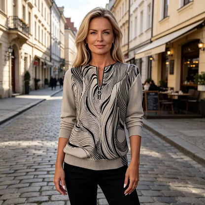 🌺🔥【S-5XL】Nejprodávanější dámská pruhovaná košile s dlouhým rukávem a zapínáním na knoflíky - ležérní styl