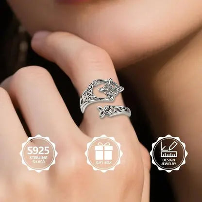 💍【Kupte 1 a získejte 1 zdarma】Stříbrný prsten s keltským uzlem S925