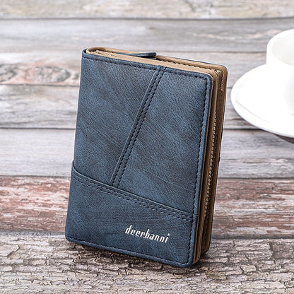 Cartera multifuncional de estilo retro de cuero genuino para hombre 4173262