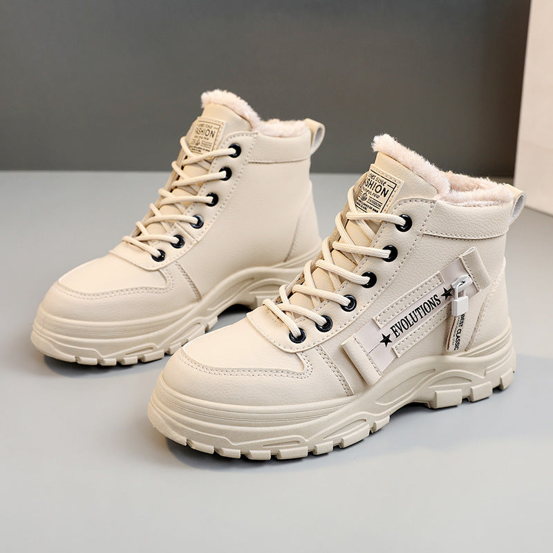 🔥【50% ZNIŻKI】🥰🥰【35-45】Zimowe damskie buty śniegowe zapinane z boku na zamek-3855151