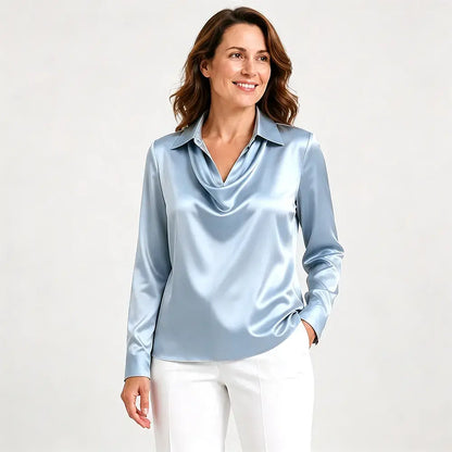 ⏳✨【50% sleva po omezenou dobu】【S-3XL】【40-100 kg】Elegantní dámská košile s potiskem a límcem
