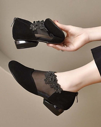 🔥【35-41】【Kupte 1 a získejte 1 zdarma】🏆✨Nové duté síťované vysoké podpatky pro ženy s měkkou podrážkou-4172383