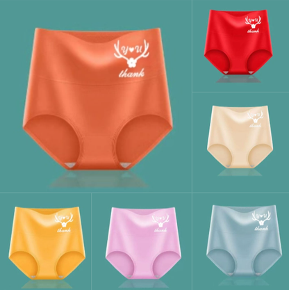 💖 【Balení 6 kusů】Kalhoty s vysokým pasem a zvednutím boků, prémiová bavlna ✨️ (45-95 kg) 4209647