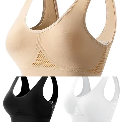🥰【3 szt.】Biustonosz sportowy w dużym rozmiarze, oddychający✨❤️【40-120KG】-4223508