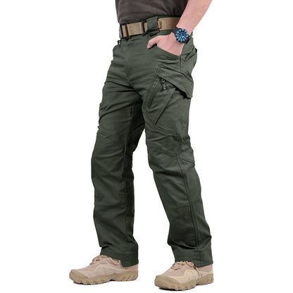 🔥Bestseller🔥【S-5XL】Męskie taktyczne spodnie bojowe w kamuflażu, z kieszeniami-4101286