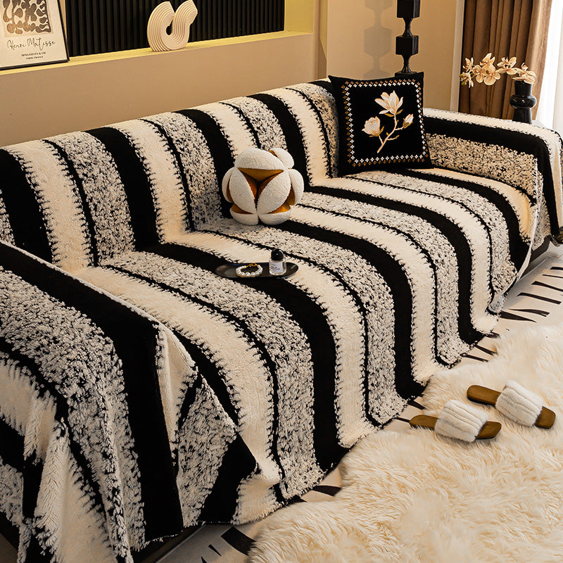 🛋️Oferta specjalna: 🎉Miękkie i antypoślizgowe pluszowe pokrowce na sofę🍂【180*130cm】 4198447