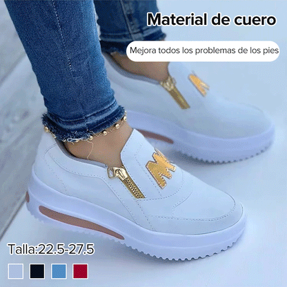✨【35-43】Damskie buty na co dzień z platformą i bocznym zamkiem błyskawicznym