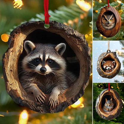 【5 sztuk】🎄Dekoracja choinkowa ze zwierzętami. małe ozdoby zwierzęce-3824910