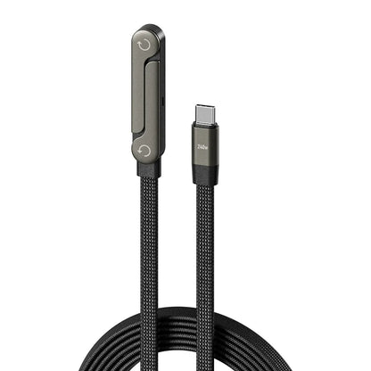 🔥Kupte 1, dostanete 1 zdarma!🔥⚡Rychlonabíjecí kabel 2 v 1 s nastavitelným držákem telefonu🔋 4229950