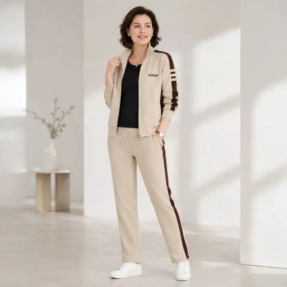 🚶‍♀️【50% popust】🔥【M-5XL】【Jakna + hlače】😍 Nov jesenski komplet športnih oblačil za prosti čas, plus velikosti