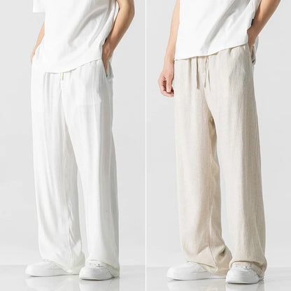 🔥👖【Kupte 1 a dostanete 1 zdarma】Pohodlné letní kalhoty z bavlny a lnu pro volný čas