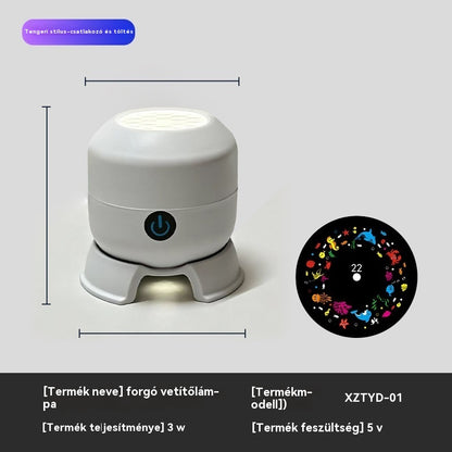 Dinamikus forgó LED projektor