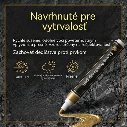 ⭐【Kupte jeden, druhý dostanete zdarma】🖍️Voděodolné a blednoucí pero pro opravu a přemalování nápisů na kamenných deskách