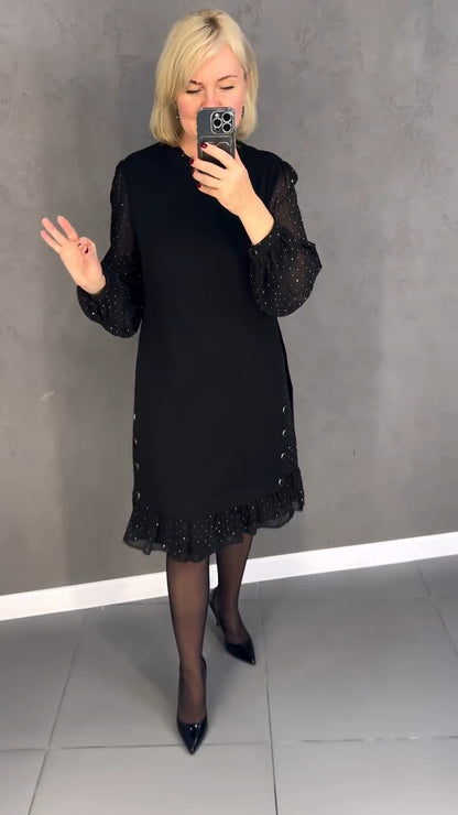 💖💖【S-5XL】🍁🍂Wysokiej jakości stylowa sukienka w nowym stylu na jesień i zimę-3801800