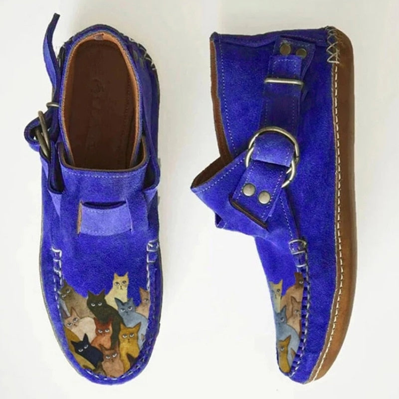 【35-43】Nowe, jesienne, płaskie, wysokie buty na co dzień, miękkie skórzane, zapinane na zamek płaskie botki-3730141