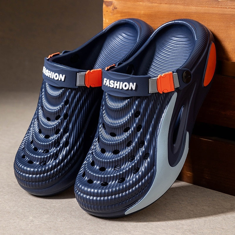👟 Sleva 50 % 🌬️ Pánské univerzální sandály s tlustou podrážkou z EVA: protiskluzové, super lehké a prodyšné, ideální na pláž, sport i každodenní nošení 🏃‍♂️