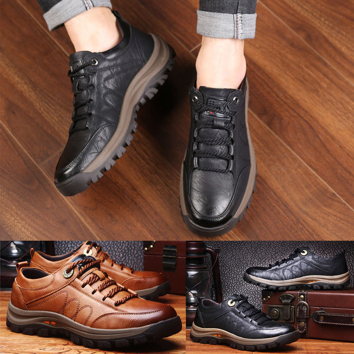 😎👍【39-48】Nowe modne męskie buty trekkingowe i sportowe buty casualowe 4202404