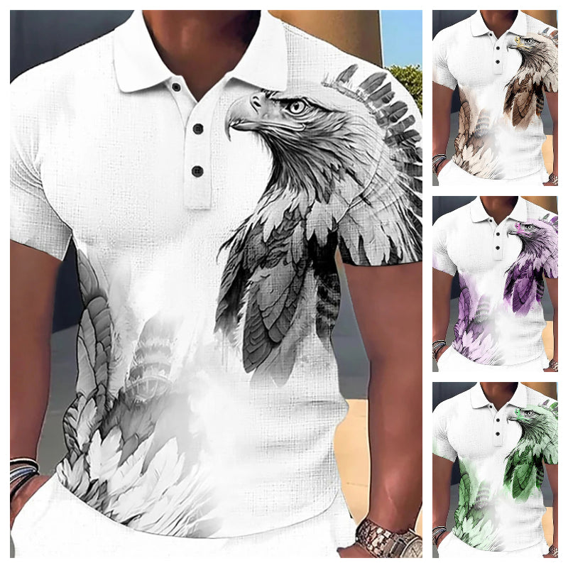 【S-6XL】👕👕 Tricou cu imprimeu lupi pentru bărbați-3614718