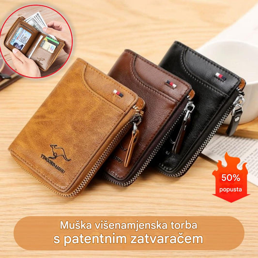 🔥🔥Muški novčanik velikog kapaciteta s antimagnetskim učinkom 2025. izrađen od mekane kože-4159365