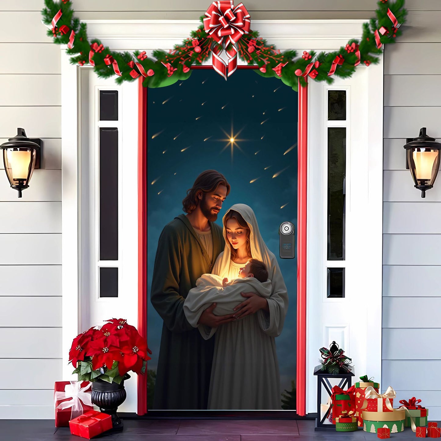 🎄 Venta anticipada de Navidad: 🎅 Decoraciones navideñas para puertas 4130249