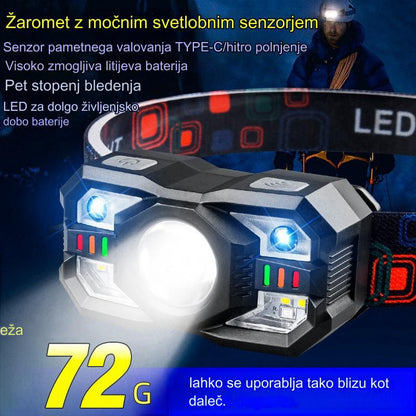 💡🌟【Kup 1, dostaniesz 1 za darmo】🔥🔥Inteligentna lampa z czujnikiem, długotrwała, latarka na głowę do wędkowania nocnego-3855130