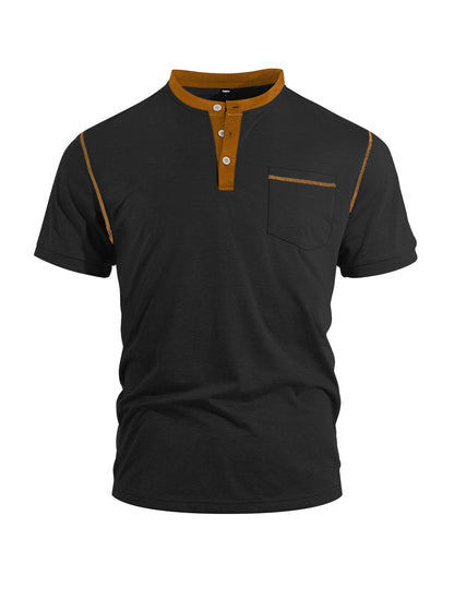 【S-3XL】Pánské letní polo tričko s barevnými bloky